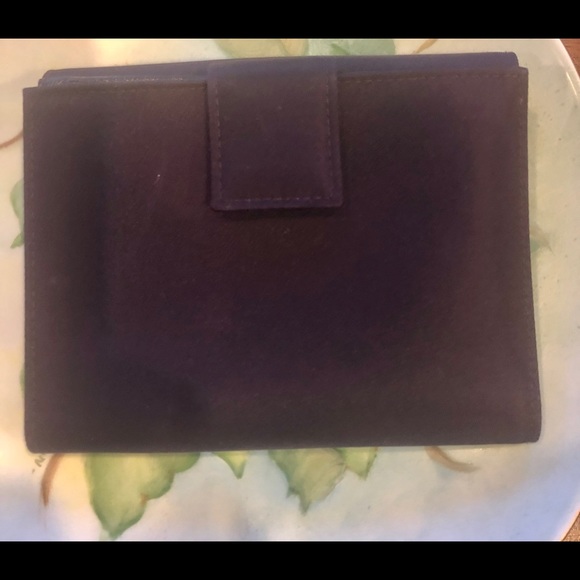 Prada deep plum wallet in good used condition. - Picture 2 of 4